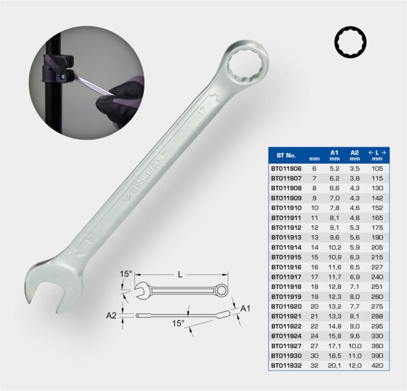 Thumbnail - Brilliant Tools - Ring-Maulschlüssel, 21 mm