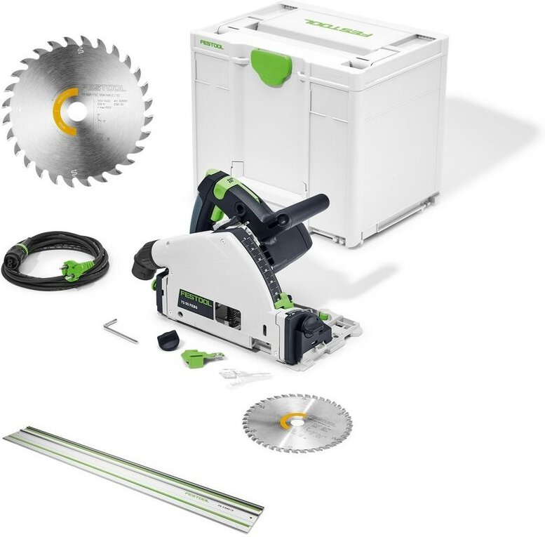 Tauchsäge ts 55 FEBQ-Plus + FS1400 + Sägeblatt 160x1,8x20 W28 Wood - Festool
