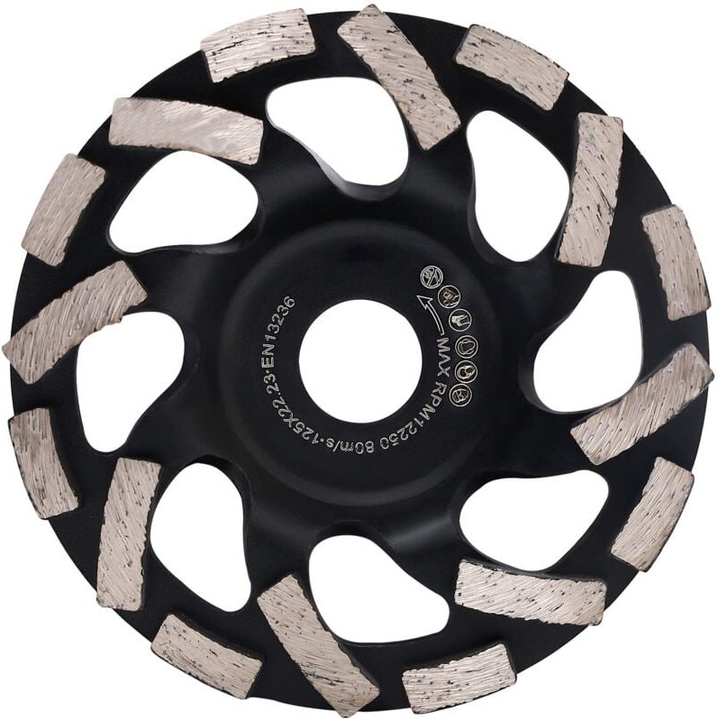 125 mm Diamant-Schleifscheibe für Beton, Schleifscheibe zum Schleifen von Beton, Stein, Granit