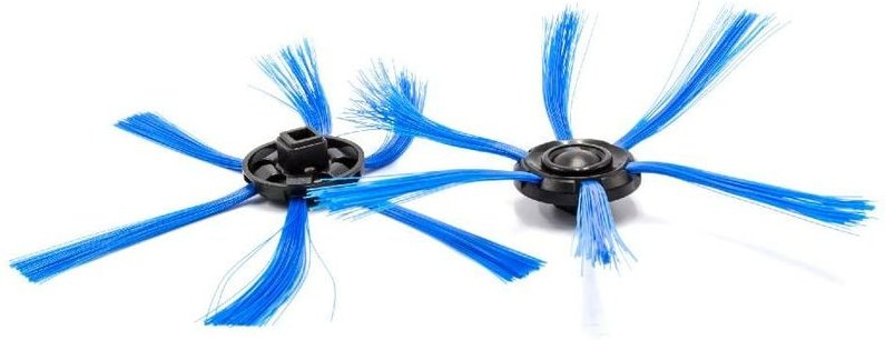 vhbw 2x Ersatz Seitenbürste kompatibel mit Philips Smartpro FC8710, FC8774 Saugroboter - Reinigungsbürsten Set, schwarz ...