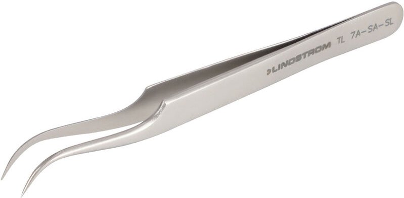 Lindström tl 7A-SA-SL Präzisionspinzette 7 Spitz, gebogen 120 mm