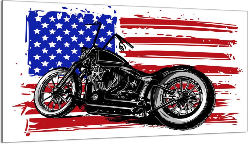 Glasschutzplatte für den Herd 90x52 Motorrad