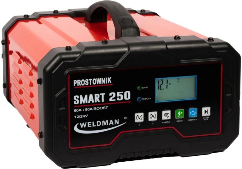 Thumbnail - WELDMAN, Modell SMART 250, Inverter 12V/24V Ladegerät mit Starter, ideal für PKW und LKW, schnelles und sicheres Laden, ...