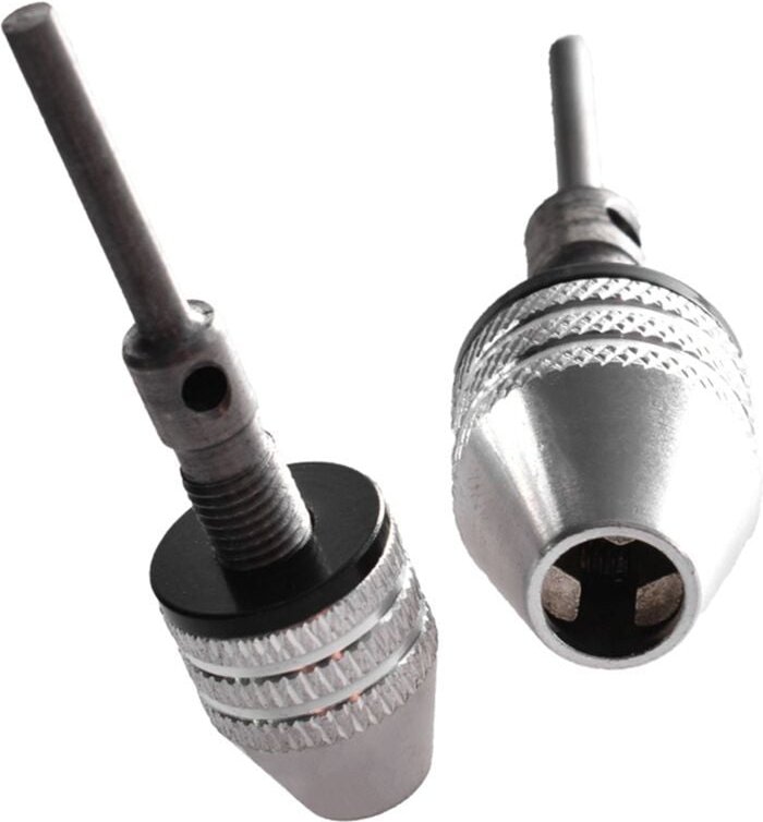 Tlily - 2-Teiliges Dreibackenfutter-Set, 0,3-3,4 Mm, Runder , Selbstzentrierender Spiralbohrer, ZubehöR, Elektrische Sch...