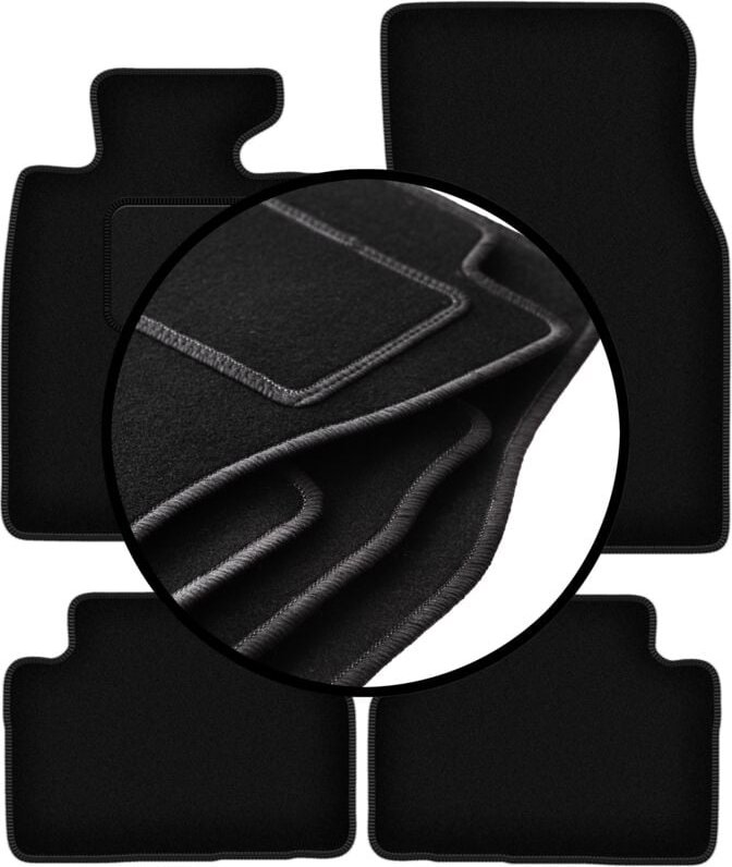 Kompletter Satz Veloursmatten für: Mini Clubman R55 Fließheck (2006-)