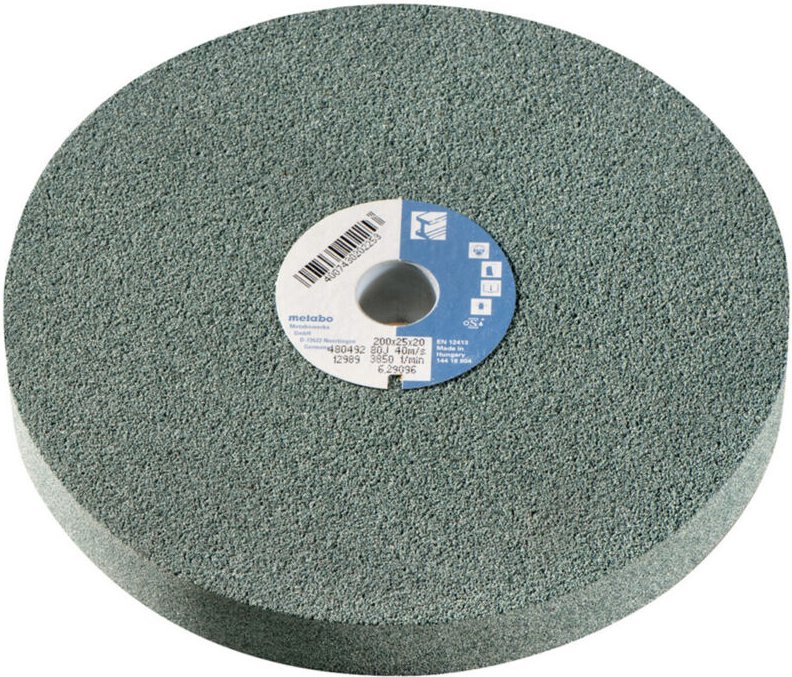 Metabo - Schleifscheibe 120x20x20 mm, 80 j, Siliziumcarbid, für Doppelschleifer