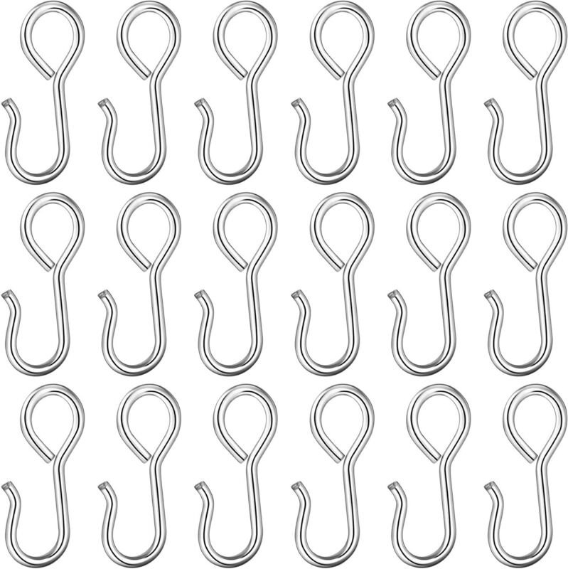 CCYKXA 50 Stück Haken für Autositzbezüge, 23 mm, S-förmiger Haken für Autoabdeckungen, Haken für Autoabdeckungen, Autoha...