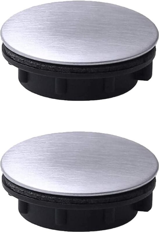 BEBUSINGOTO Stück Spülbecken-Bandlochabdeckung, Edelstahl-Wasserhahnlochabdeckung, Spülbeckenlochplatte, Stopfen-Abdecku...