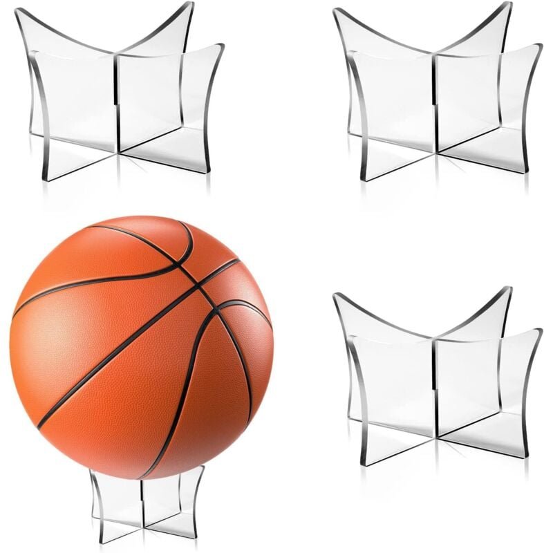 Sollbry - Acryl-Ballständer, Ball-Display-Ständer, Halter, multifunktionaler Ballhalter für Basketball, Fußball, Volleyb...