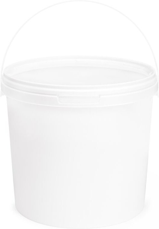 Thumbnail - Garronda Eimer mit Deckel 8 L für die Lagerung von Lebensmittel- und Chemischen Produkten 100 Stück Weiß GD-0071