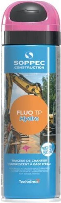 Soppec - Baustellenmarkierspray Fluo tp Hydro neonpink 500ml Spraydose