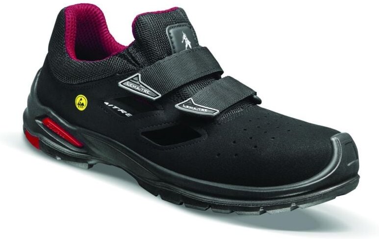 Sicherheits-Sandalen niedrig RILEY FRESH S1P ESD SRC Schwarz 38