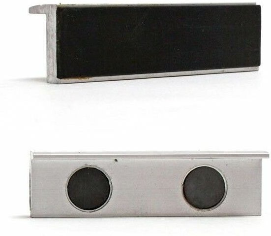 Dema - Alu Schutzbacken Prismenbacken Schonbacken 100 mm magnetisch für Schraubstock