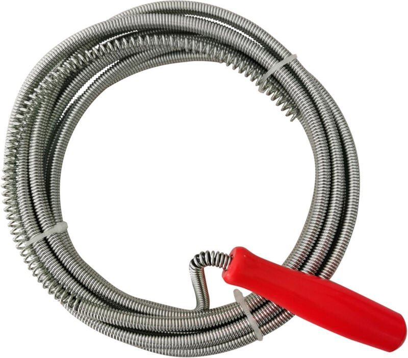 Thumbnail - 3 m Spiral-Abflussreiniger, Grau/Rot, 7house