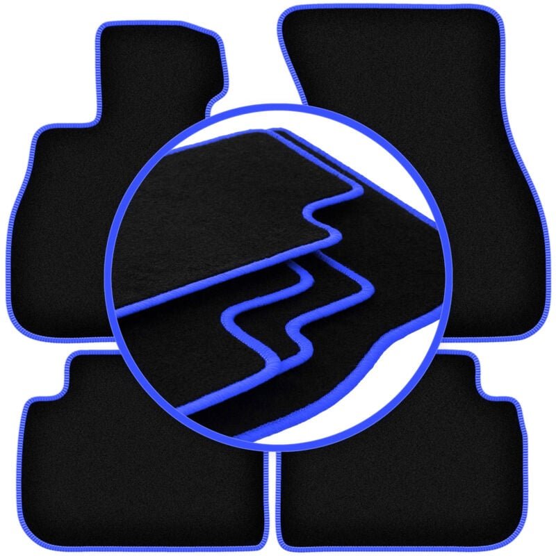CARLUX-BLUE Autofußmatten für: BMW 2 F44 Coupé (2020-)