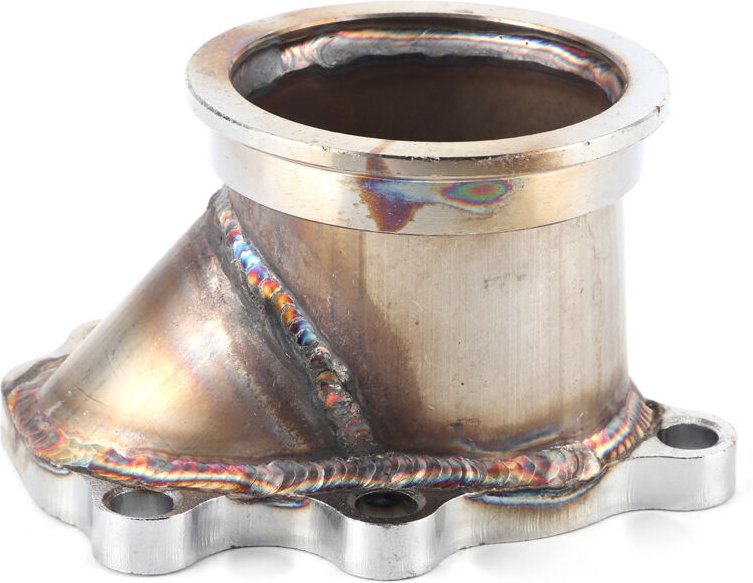 Jeffergarden 5 Bolzen 2,5 Zoll Adapter Turbo Downpipe Flansch Passend für GT25 GT28 T25 T28 Turbinengehäuse