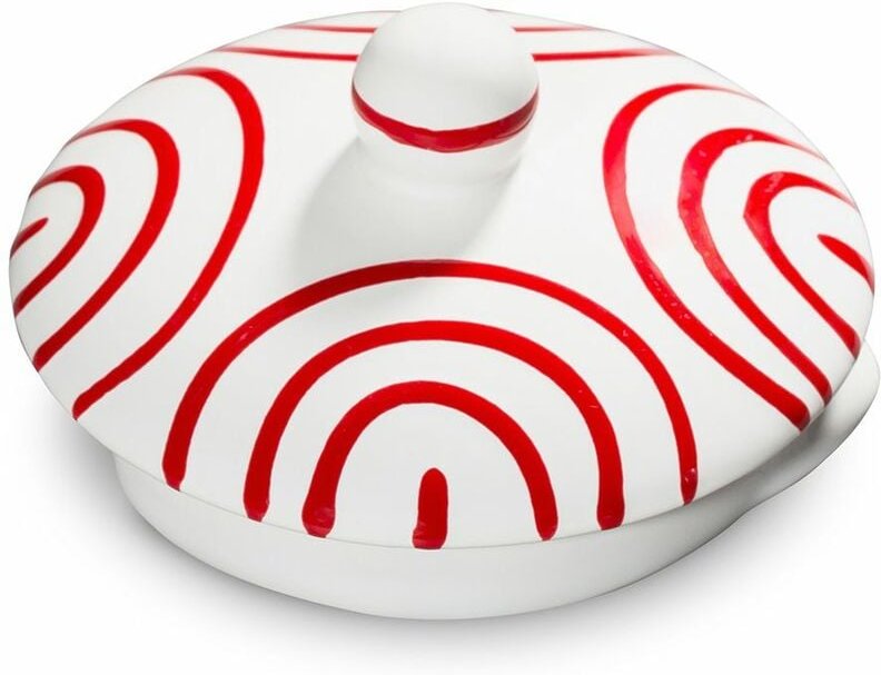 Gmundner Keramik - Rotgeflammt, Oberteil Teekanne