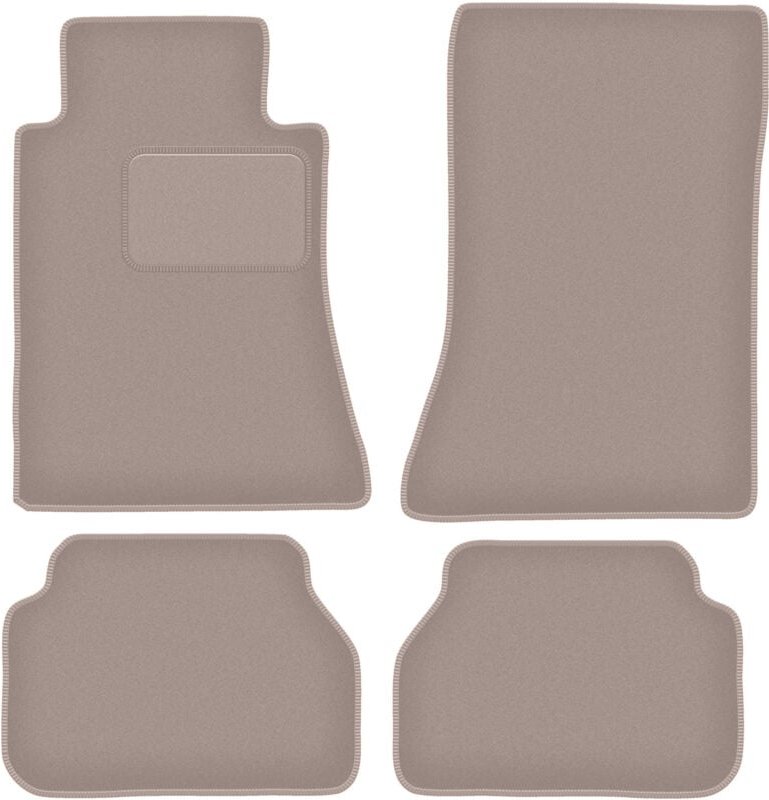 Beige Veloursmatten für: Mercedes E W124 Coupé (1984-1997)