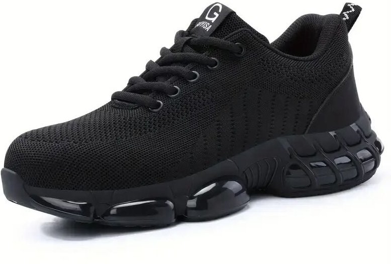 Herren-Sicherheitsschuhe mit Stahlkappe, pannensichere Arbeitsschuhe, Industrie & Baustelle -40