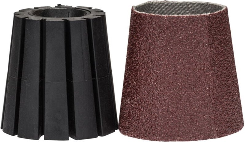 Bosch Aufnahmeschaft und Schleifhülsen Set (konisch) 30 mm 80