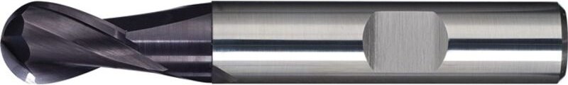 Vollradiusfräser Nenn-Ø 8 mm Einsatzlänge 20 mm VHM TiAlN DIN 6535 HB Schneidenanzahl 2 kurz