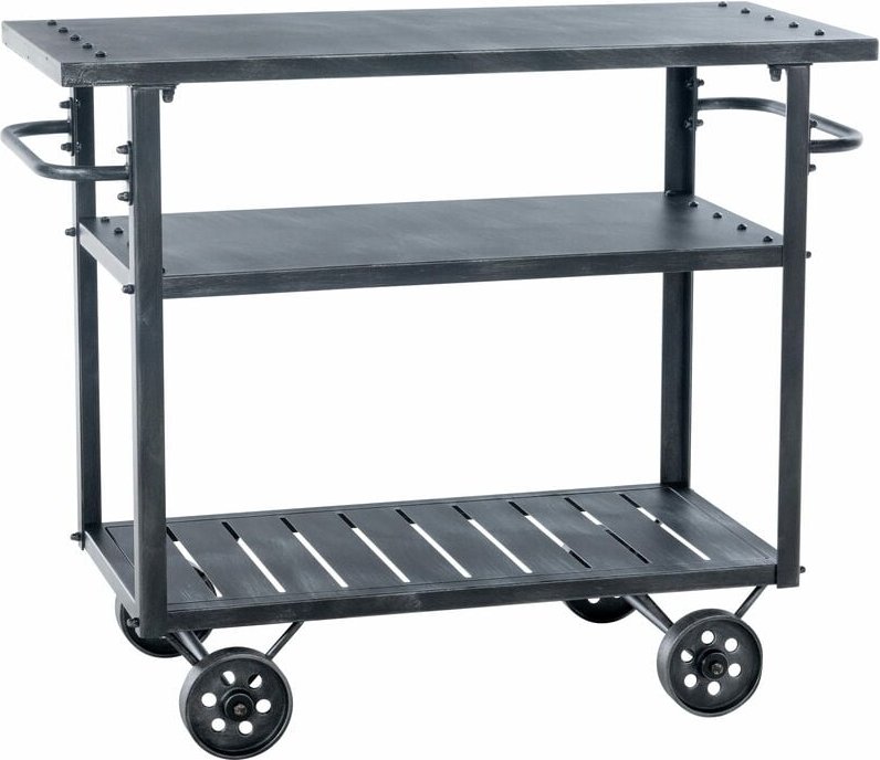 Servierwagen Spring antik silber