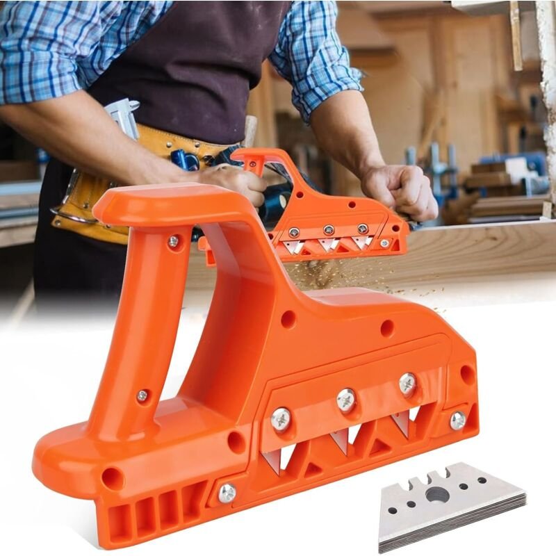 Shining House - Dreifach-Eckenhobel, Gipskartonhobel, Gipskartonhobel bei 45°, Gipskartonhobel mit Fase (10 Ersatzklinge...