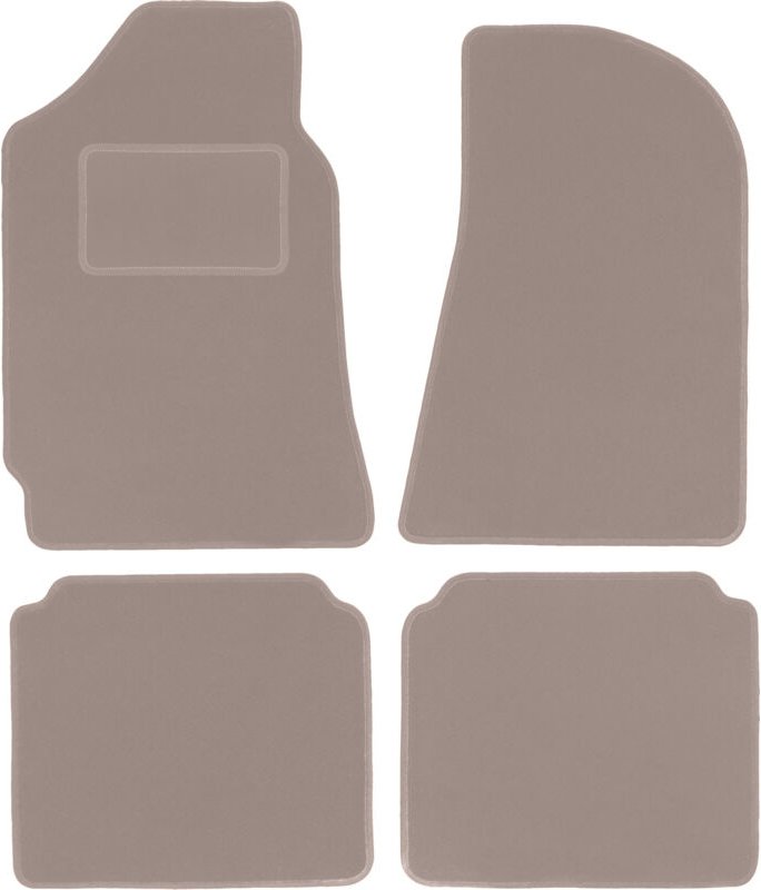 Beige Veloursmatten für: Polski Fiat 125P Limousine (1967-1991)