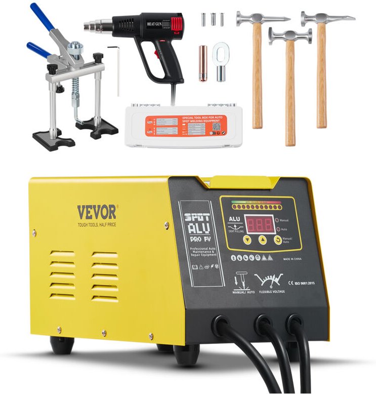 Ausbeulspotter,300 w, Dellenreparaturset mit Heißluftpistole, Dent Puller automatischer/manueller Schweißmodus, Autokaro...