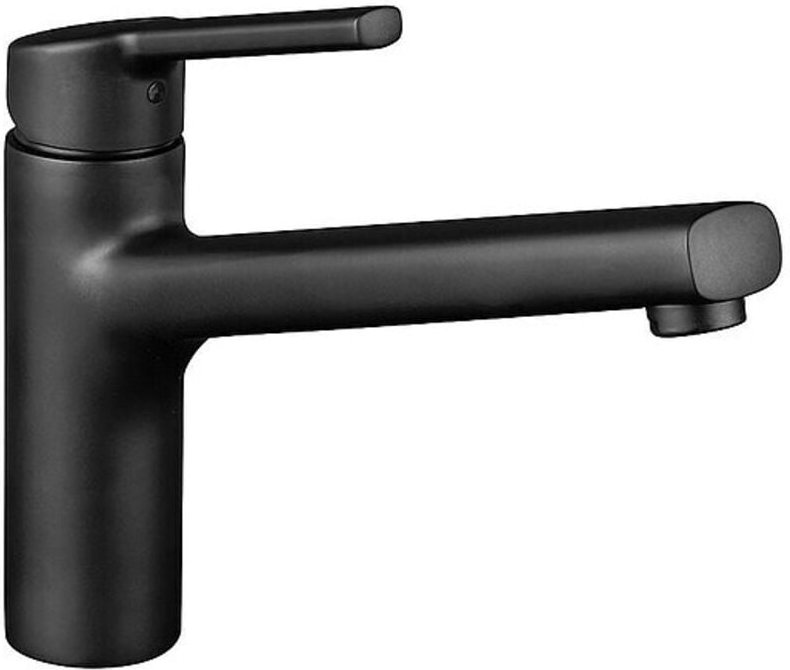 Spültischmischer KWC Luna E Schwenkauslauf, Ausladung 225 mm, schwarz matt - 10.441.023.176FL