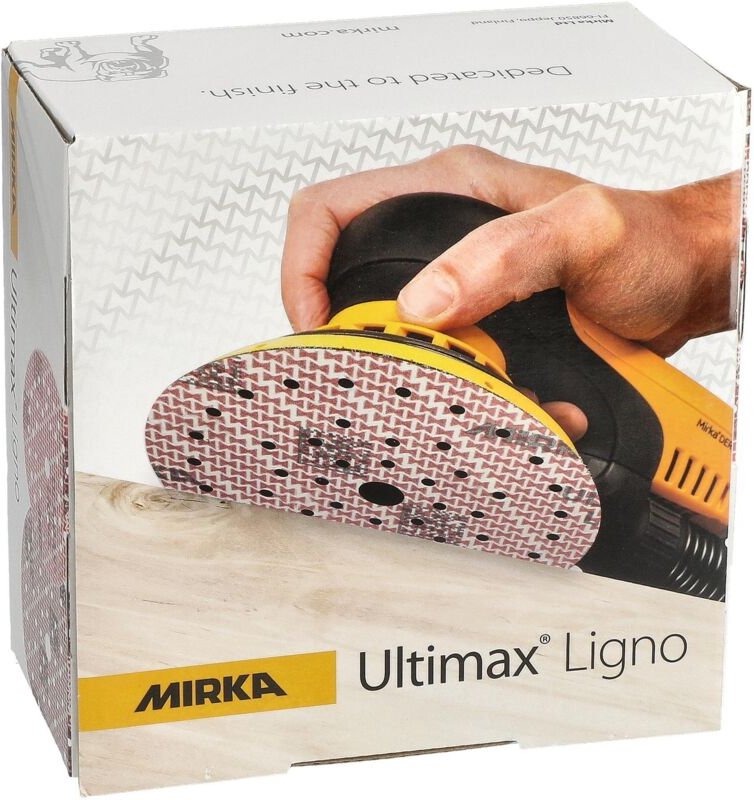 Ultimax Ligno ø 150mm Schleifscheiben Klett Multifit / Korn 320 / 100 Stück / Multi-Lochung / zum Schleifen von Holzober...