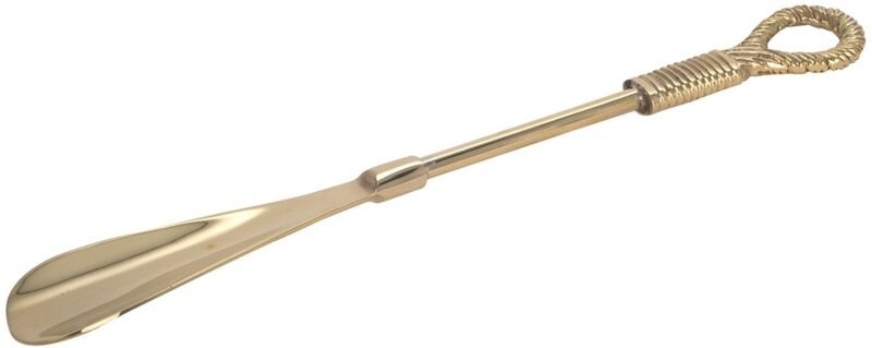 Goldener Schuhlöffel im nautischen Design – unverzichtbares Accessoire für Ihr Zuhause