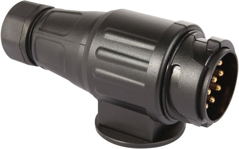 Thumbnail - 13-poliger Anhängerstecker, wasserdichter 12-V-Anhängersteckdosenstecker mit 13-poligem Stecker für Wohnwagen, Wohnmobil...