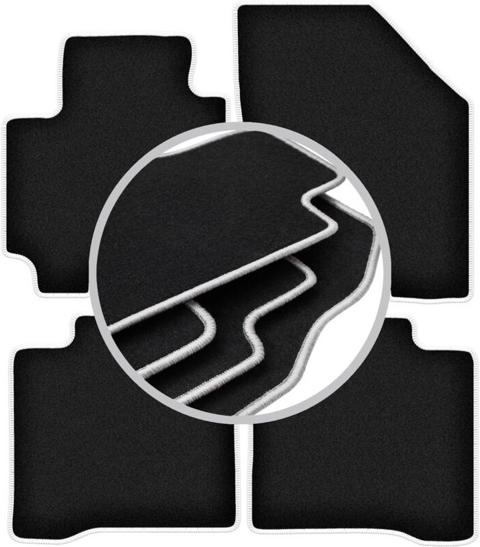 CARLUX-SILVER Autofußmatten für: Suzuki Baleno II Fließheck (2015-)