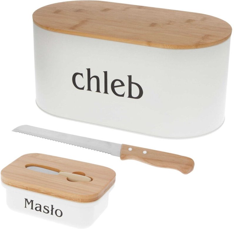 Stahl-Bambus Brotkasten + Butterdose BRUNBESTE BB-2775 Set