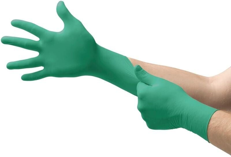 Thumbnail - 92-600 Einweg-Nitrilhandschuhe, puderfrei, hoher chemischer und mechanischer Schutz, Lebensmittelkontakt, Arbeitssicherh...