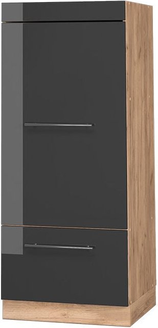 Vicco - Mikrowellenschrank Fame-Line, Anthrazit Hochglanz, 60 cm