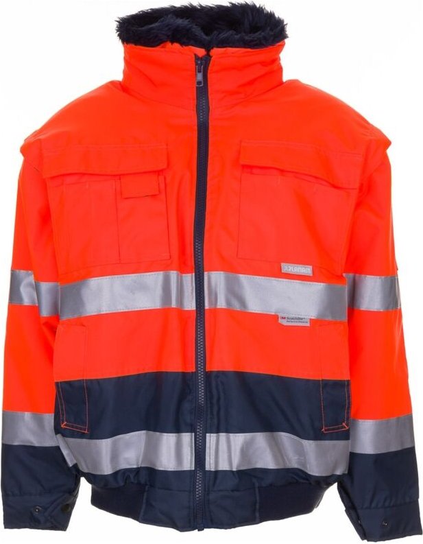 Warnschutz Comfortjacke 2046 Atmungsaktiv Orange/Marine Gr. 3XL - Planam