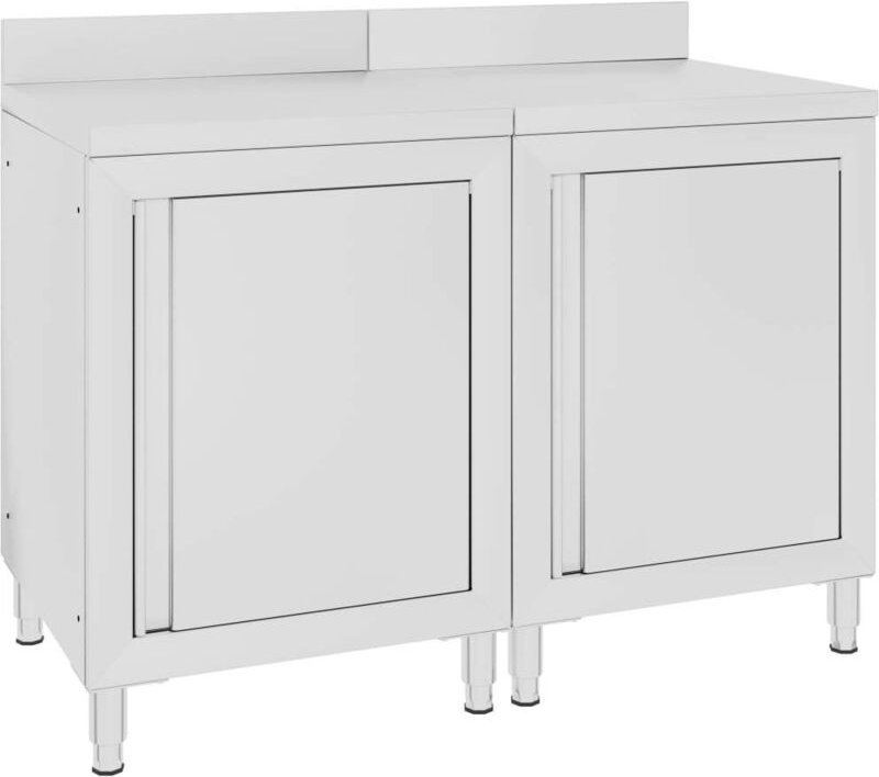Arbeitsschrank 120x60x96 cm Edelstahl - Vidaxl
