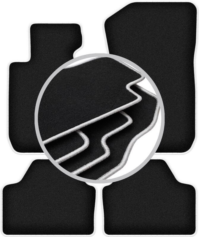 CARLUX-SILVER Autofußmatten für: BMW X1 E84 xDrive 0 (2004-2011)