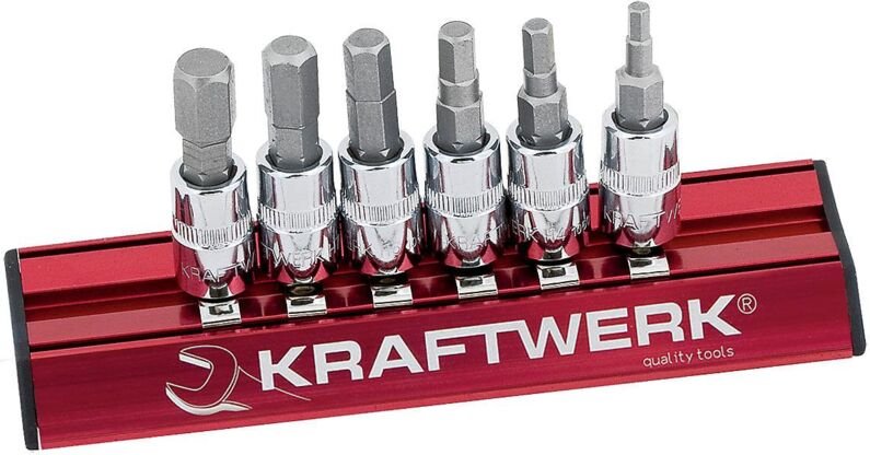 Kraftwerk - 6t Innensechsk-Bit-Stecksatz magalu 1/4'