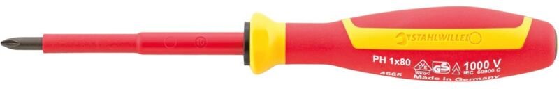 Stahlwille 4665 VDE 0 4765 VDE Kreuzschlitzschraub endreher DRALL