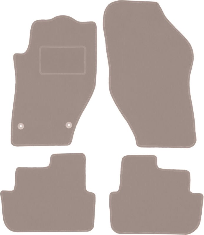 Beige Veloursmatten für: Peugeot 308 CC Cabrio (2007-2013)