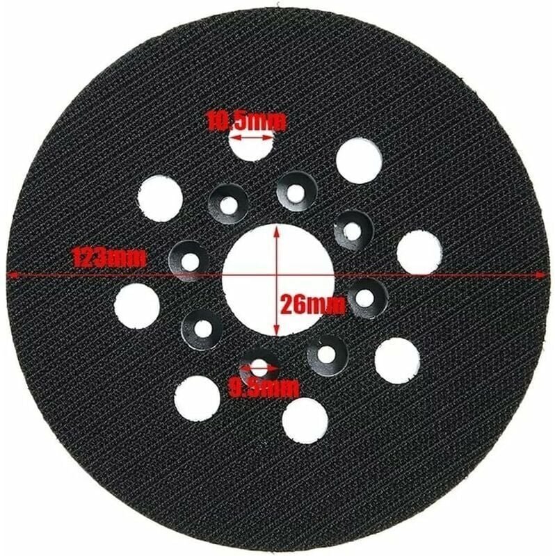 2er-Pack 5-Zoll-8-Loch-Ersatzschleifpads, kompatibel mit Bosch gex 125-1 ae, pex 220 a, pex 220 ae