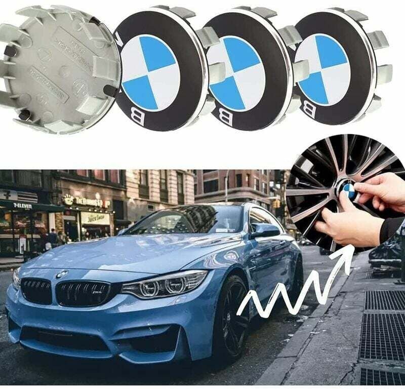 4 pièces Auto Cache Moyeux pour BMW 68MM Centre de Jante Capuchons Centre Roue Badge Accessoires de décoration de Forme ...