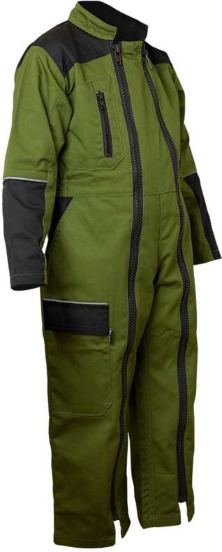 Arbeitsanzug KIND ZEPHYR - MOOSGRÜN/ SCHWARZ 2 Jahre