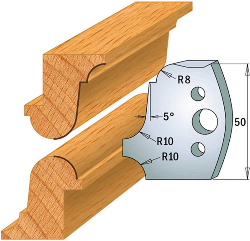 690.557 Paar SP-Messer 50x4mm