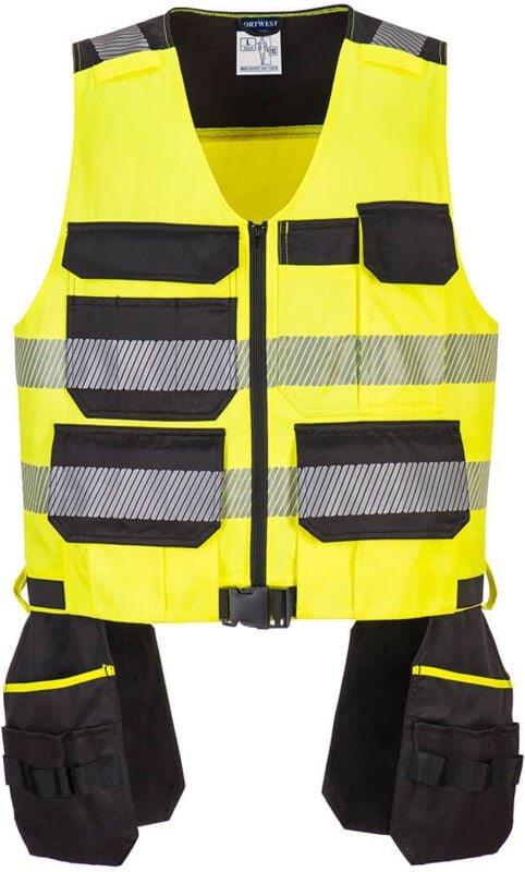 Werkzeugweste PW3 Klasse 1 Gelb/Schwarz 3XL