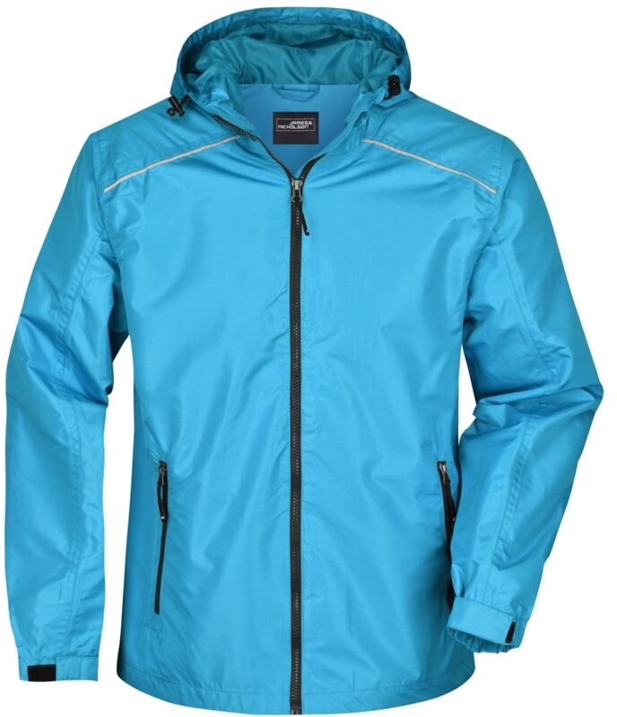 James&nicholson - Sportliche, funktionale Outdoorjacke Herren JN1118 Gr. 2XL turquoise/iron-grey