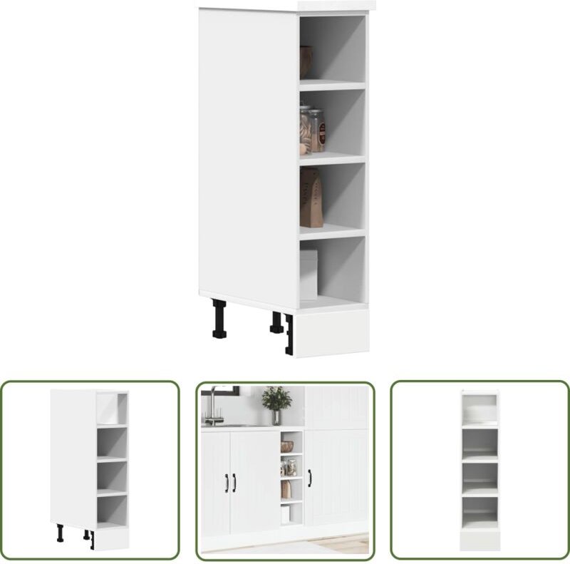 The Living Store - vidaXL Unterschrank Weiß 20x44,5x81,5 cm Holzwerkstoff